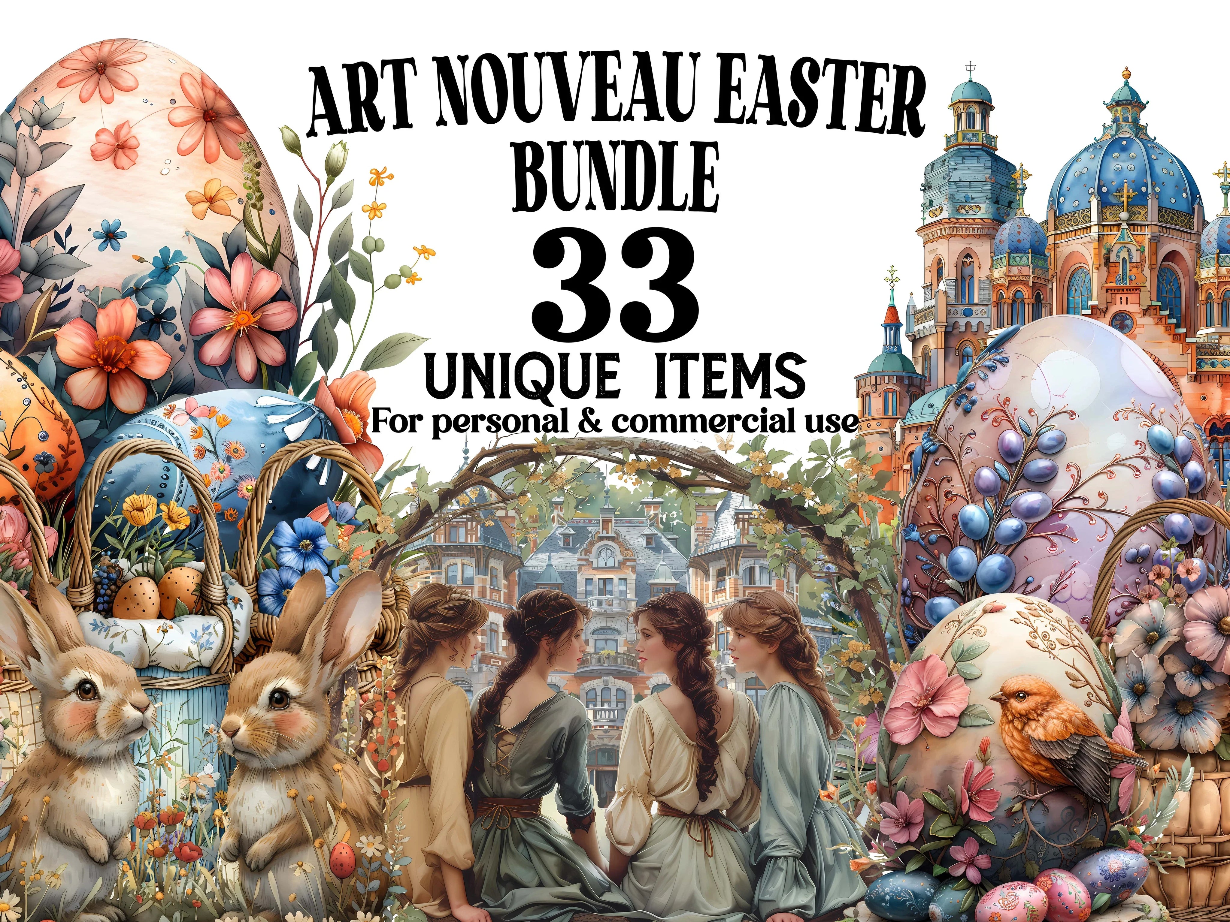 Art Nouveau Junk Journal Pages