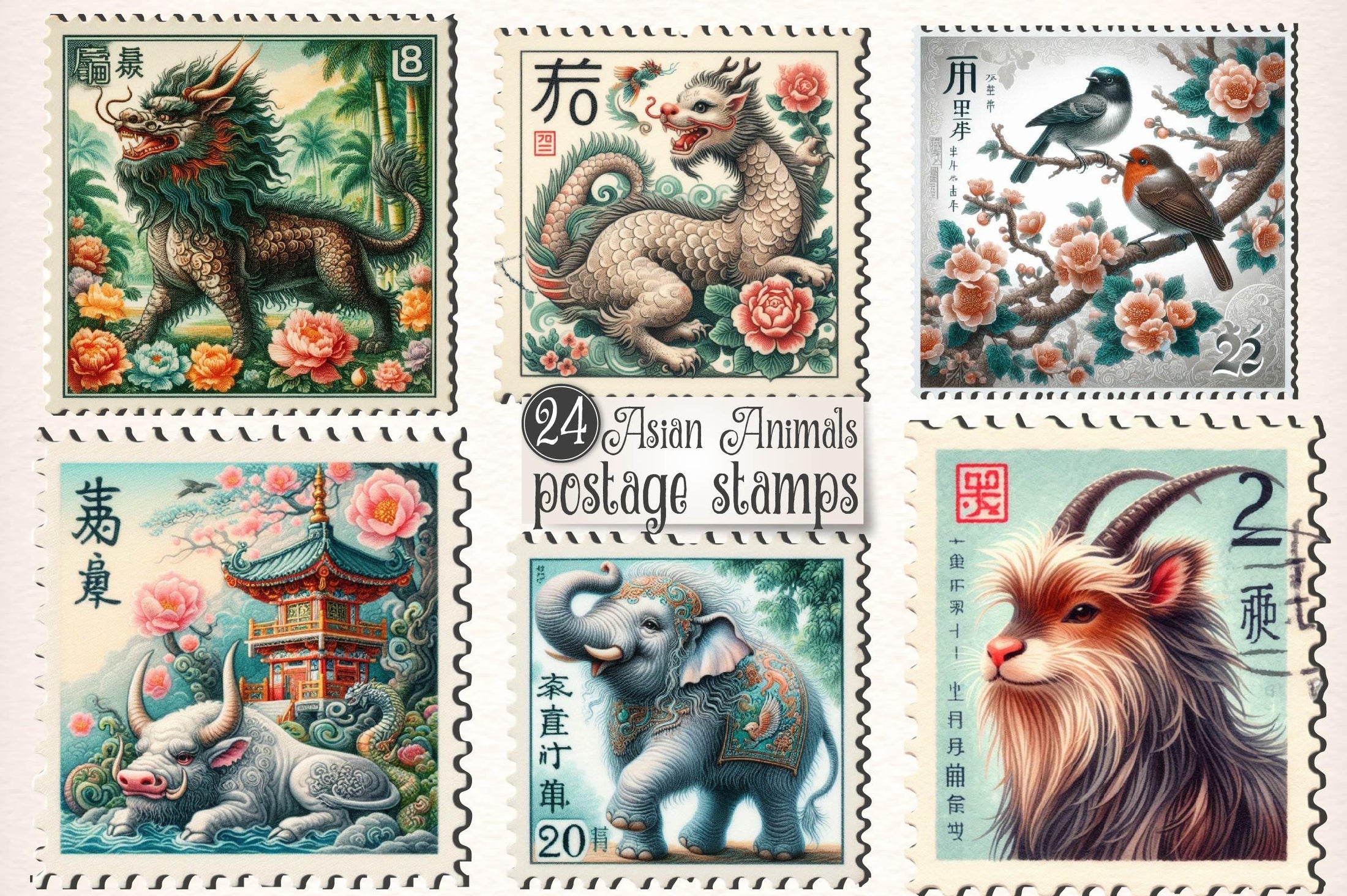 Art Nouveau Junk Journal Pages