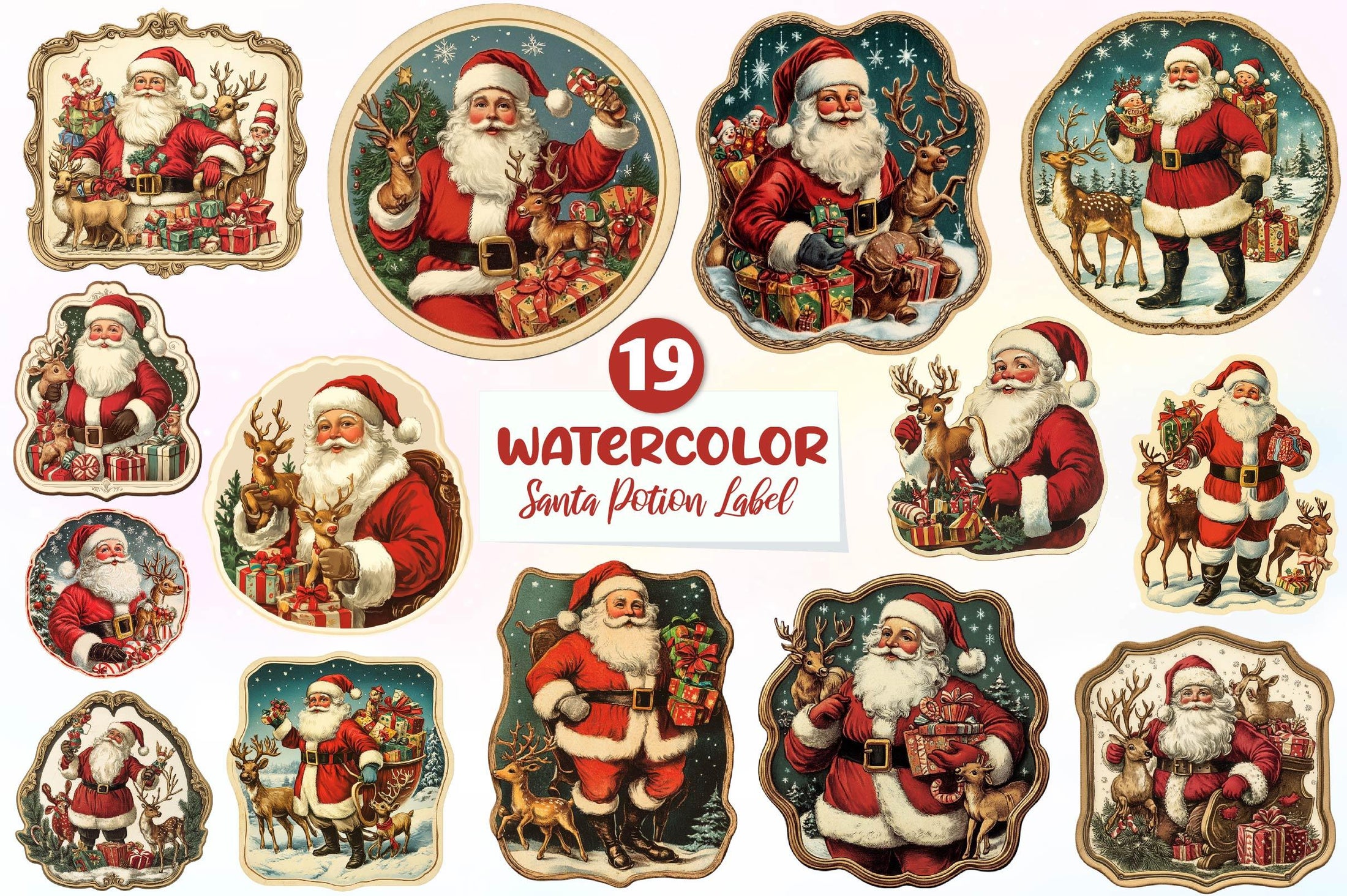 Art Nouveau Junk Journal Pages