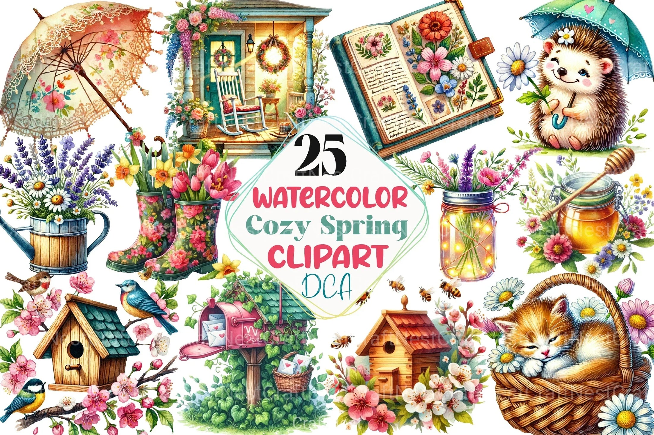 Art Nouveau Junk Journal Pages