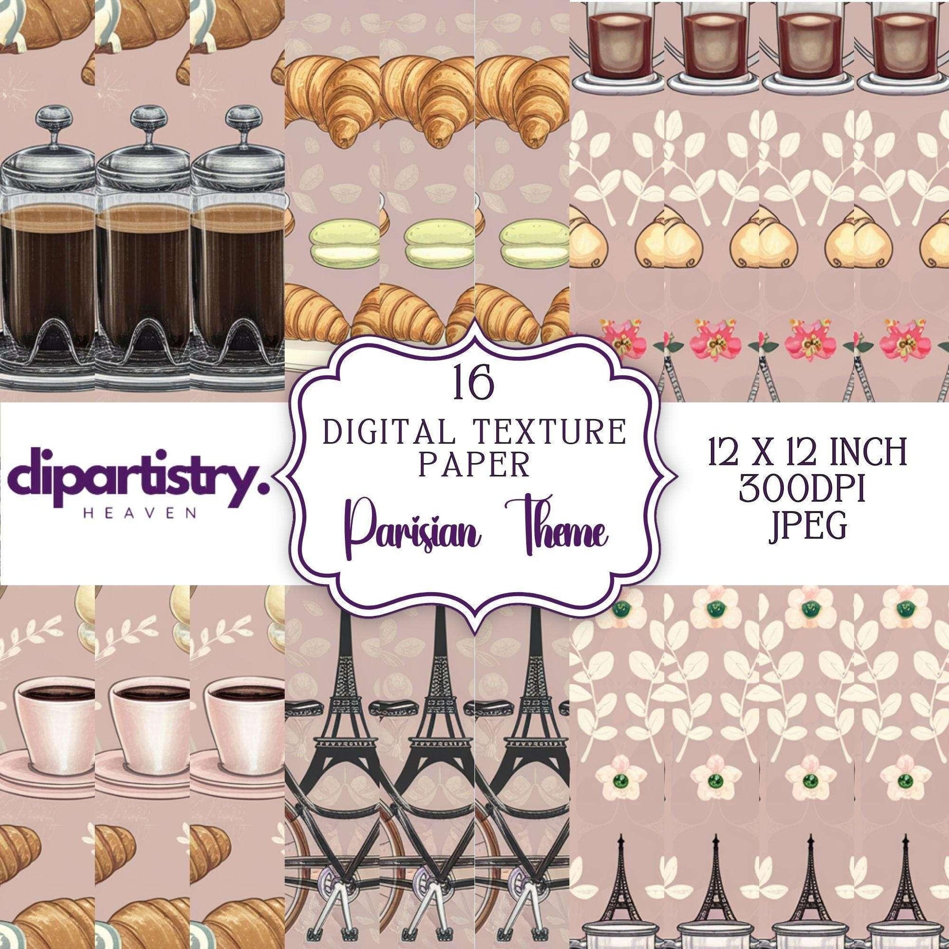 Art Nouveau Junk Journal Pages