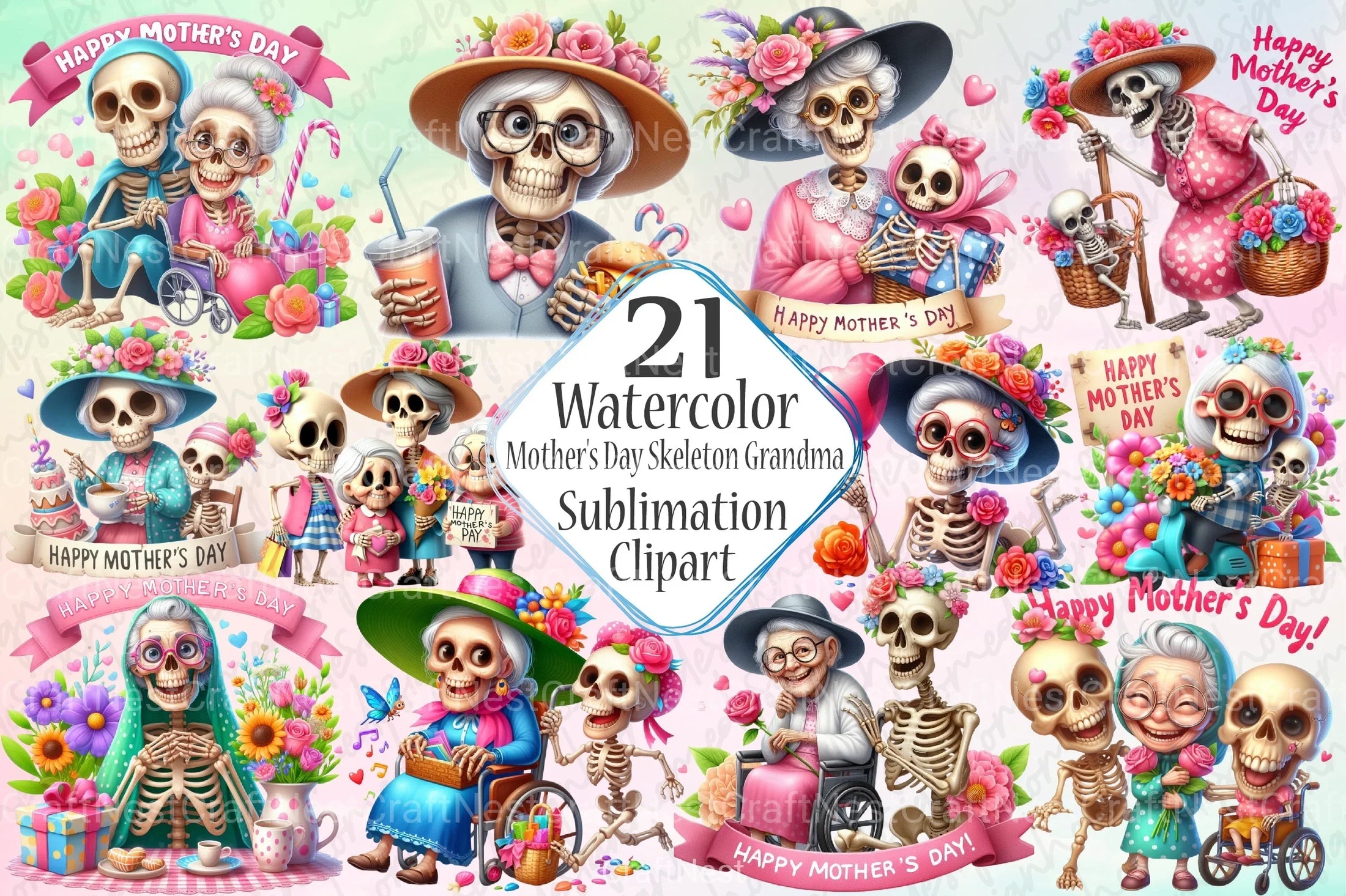 Art Nouveau Junk Journal Pages