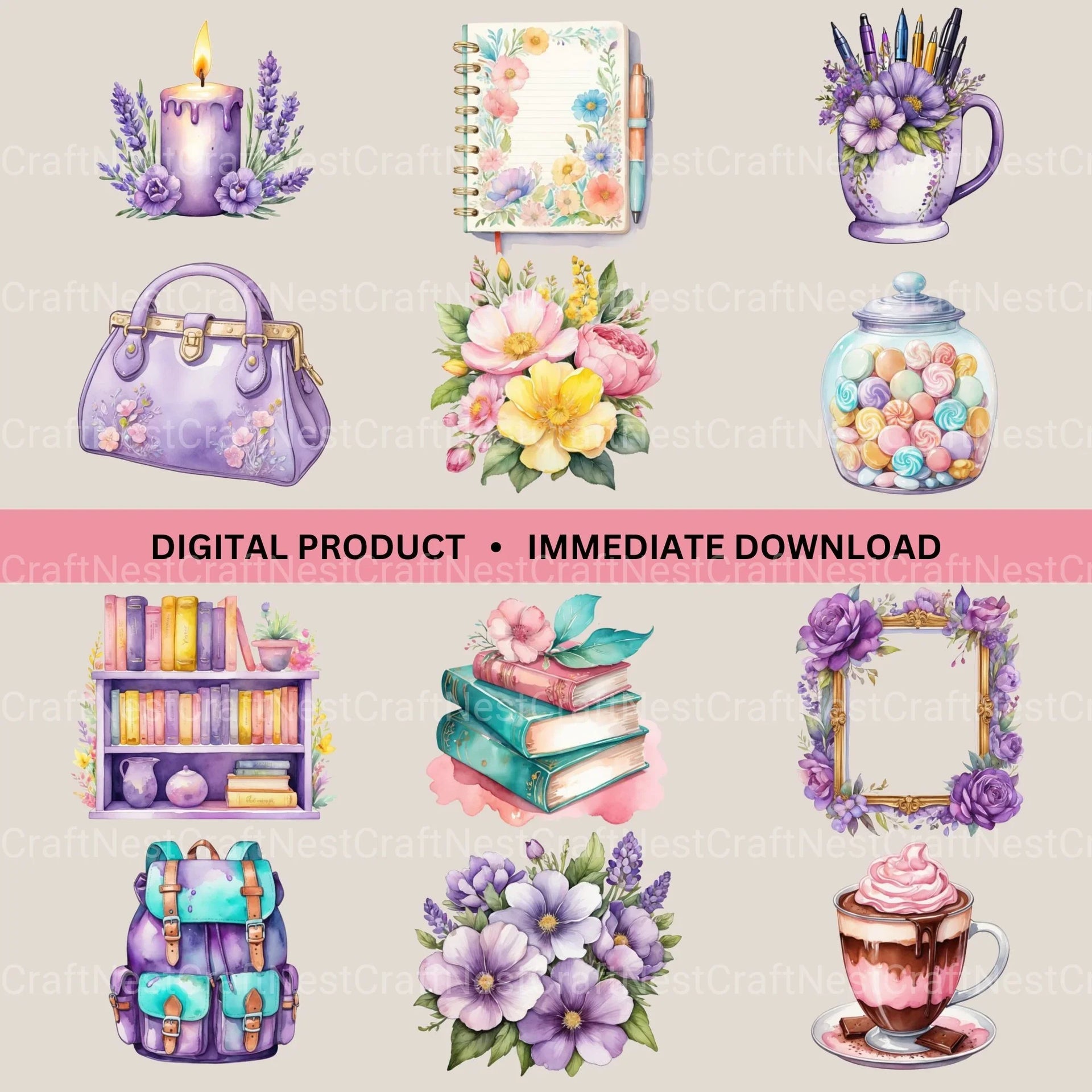 Art Nouveau Junk Journal Pages