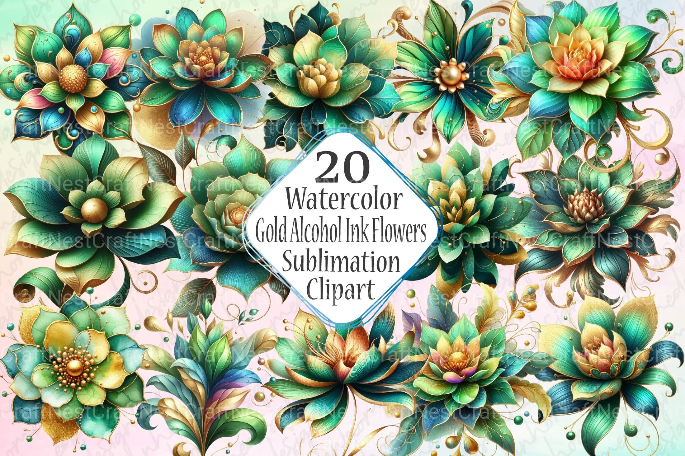 Art Nouveau Junk Journal Pages