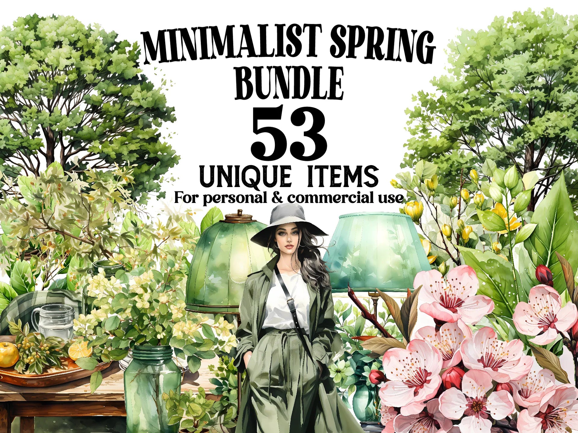 Art Nouveau Junk Journal Pages