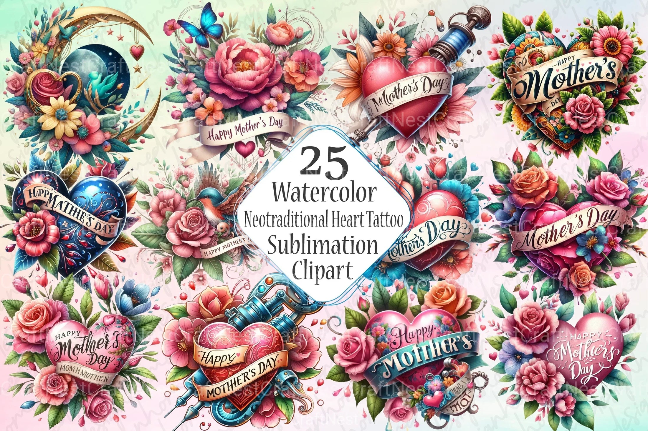 Art Nouveau Junk Journal Pages