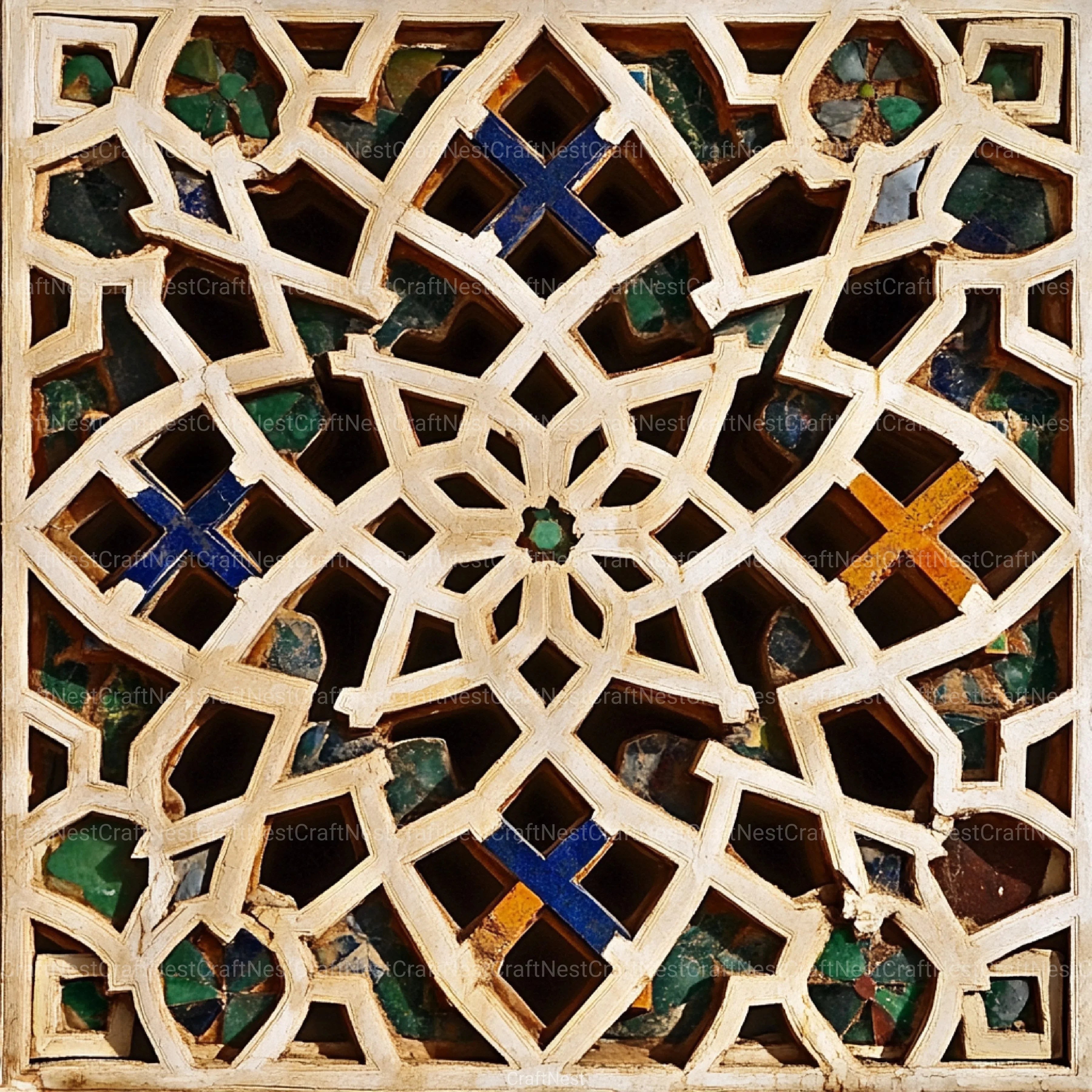 Sacred Geometry Alhambra Patterns Clipart Bundle