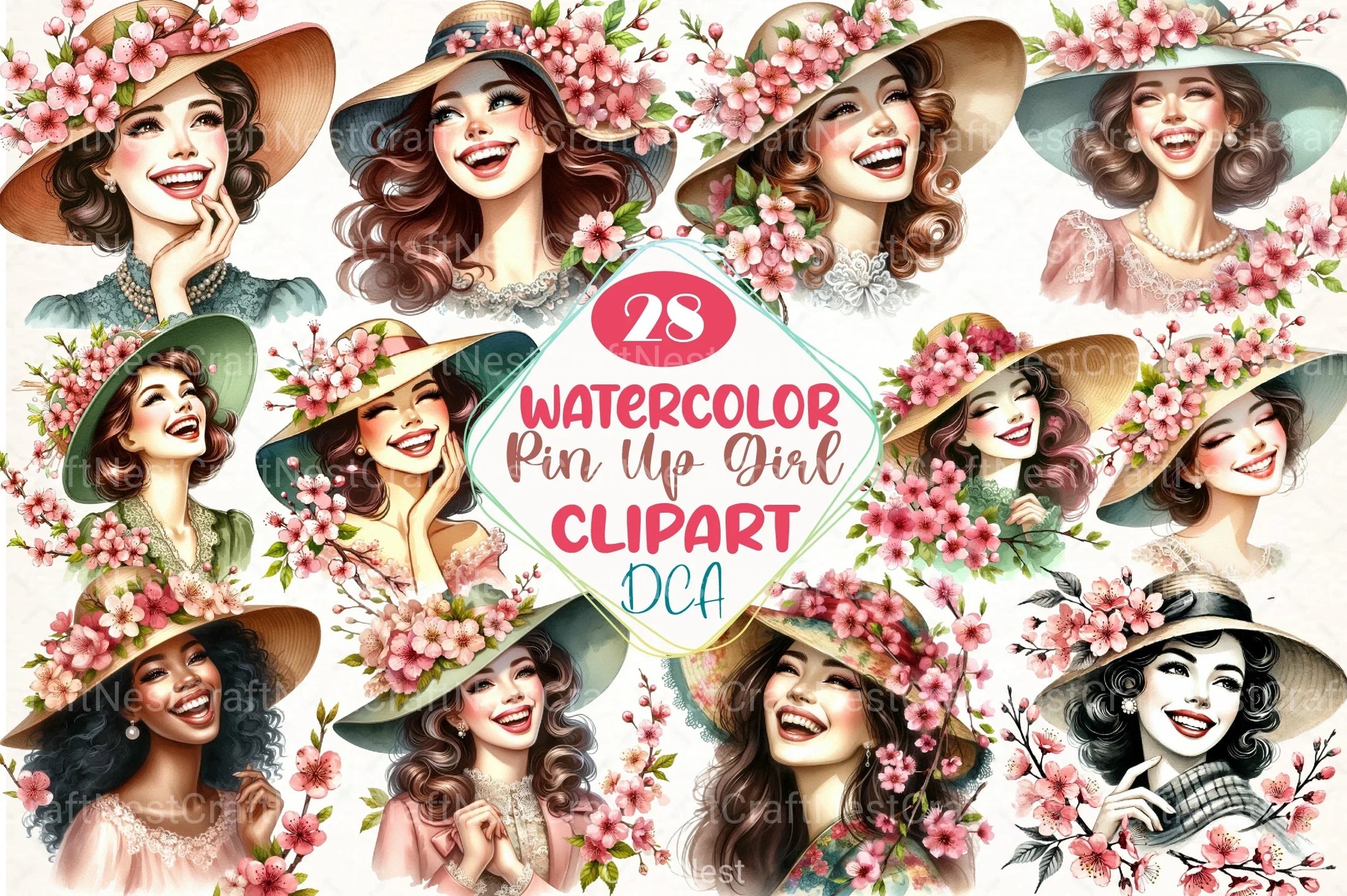 Art Nouveau Junk Journal Pages