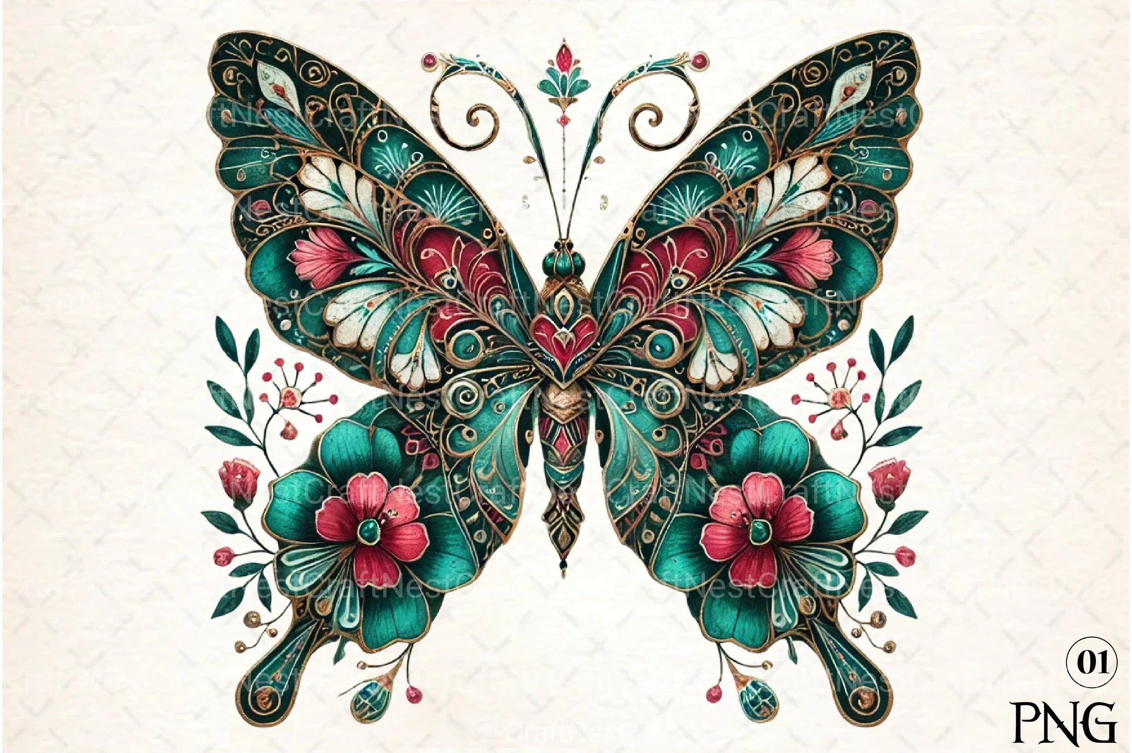 Art Nouveau Junk Journal Pages