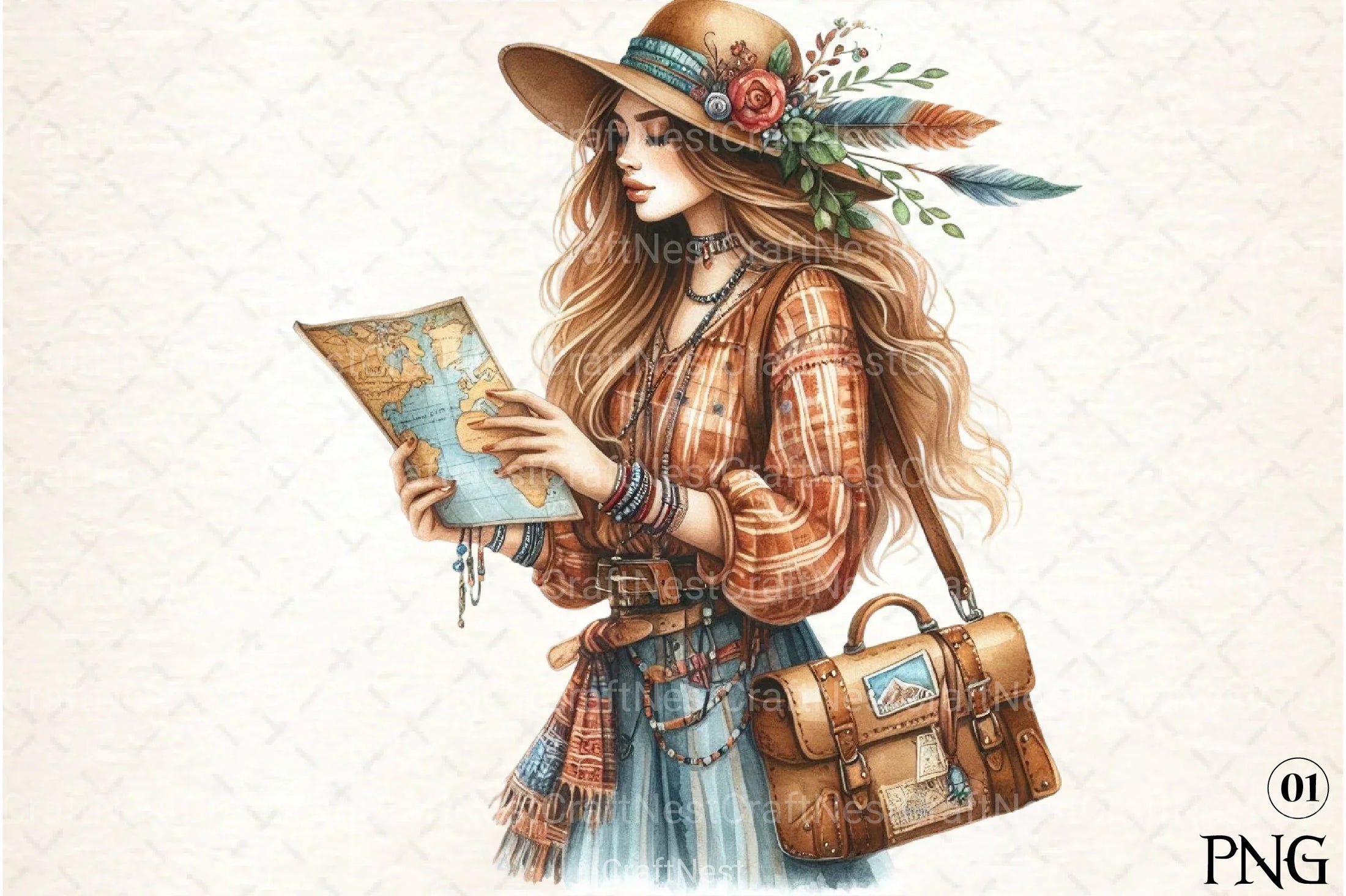 Art Nouveau Junk Journal Pages